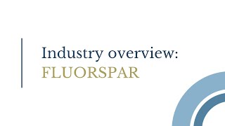 ARES Strategic Mining  A complete overview of the fluorspar industry [upl. by Marella890]