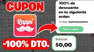 ✅ Cupón de Descuento para Rappi Los Mejores Cupones para Rappi GRATIS 2023 [upl. by Ylram]