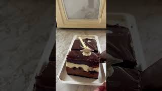 Tuxedo Cake snackslovers viralvideo youtubeshorts [upl. by Newfeld]