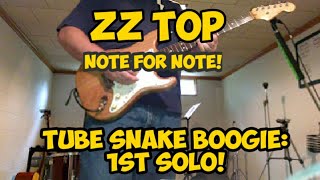 Tube Snake Boogie ZZ Top First Solo Classic Solos 1 [upl. by Labina]