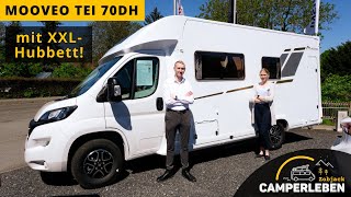 Vorstellung MOOVEO TEI 70DH mit XXLHubbett  2023  CampErleben Zobjack [upl. by Corsiglia660]