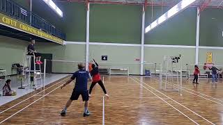 hilite rally panjang Dicky amp Nona vs Hendris amp Kiki set 2 [upl. by Dal]