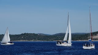 Adriatic Sea Sailing Day 7 Hver Flotilla of Sunsail [upl. by Rybma]