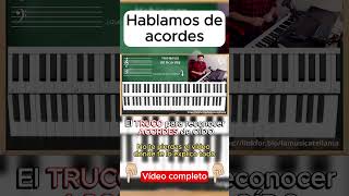 El TRUCO para reconocer ACORDES de OÍDO piano tutorial acordes easy chords [upl. by Llenrup]