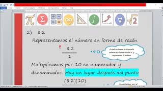 Decimales en forma racional aritmética sesión 5 [upl. by Lauhsoj]