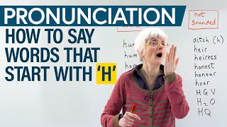 How to say words that begin with ‘H’ Pronunciation Practice [upl. by Aniuqaoj]