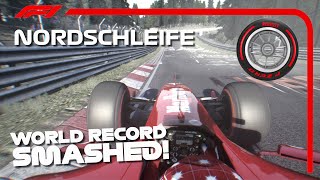 The Ferrari F2004 SMASHES the Nürburgring Nordschleife Lap Record with Slick Tyres [upl. by Neelear518]