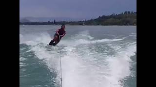 Telemark Water Skiing  Bear Lake UT [upl. by Barnebas]