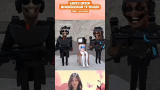 Tv Woman ditahan Skibiditoilet😩😭😭 funny roblox minecraft skibiditoilet memes [upl. by Babb]