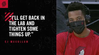 CJ McCollum quotIll get back in the labquot  Trail Blazers at Kings [upl. by Notreve17]