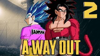 quotHIDING IN THE SHEETSquot Vegeta And Slick Goku Play A Way Out  Part 2 [upl. by Ataner]