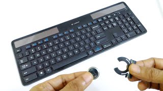 Logitech K750 Solar Keyboard  Battery Replacement [upl. by Gnoix400]