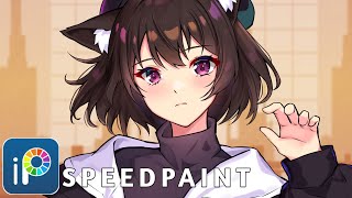 【Ibis Paint】Speedpaint Commission 023  Ibis Paint X Tutorial [upl. by Deeraf]