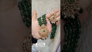 1399 freeshipping beadsjewellery order whatsapp 7382303039 sudhacollections [upl. by Cannice185]