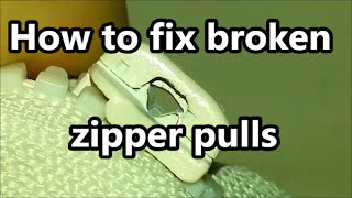 How to fix a zipper pull [upl. by Dloraj269]