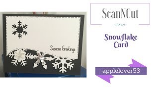 ScanNCut Canvas Snowflake Card Front [upl. by Sidon]