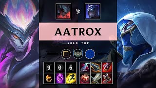 Aatrox Top vs Shen Perfect KDA Legendary  EUW Challenger Patch 1421 [upl. by Aleit]