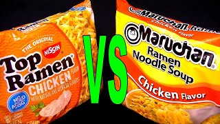 Top Ramen vs Maruchan NOT Manchurian Chicken Flavor Noodles Whats the Best brand to Buy FoodFights [upl. by Ynney428]