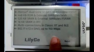 LilyGo T5 47quot EPaper ESP32  Touch Test [upl. by Vadim]