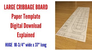 Large Cribbage Board Template [upl. by Swift20]