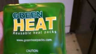 Green Heat Reusable packs natural environmental sore back or muscles [upl. by Queena]