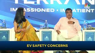 Raisina Dialogue 2022 Nitin Gadkari On Electric Vehicle Fires [upl. by Pollak]