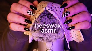 ASMR Scratchy Tapping on BEESWAX WRAP 🐝 No Talking [upl. by Uuge878]