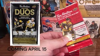 2024 Tim Hortons Upper Deck NHL Trading Cards Hockey Cards Pack Opening 4k GREATEST DUOS APRIL 15 [upl. by Regazzi569]