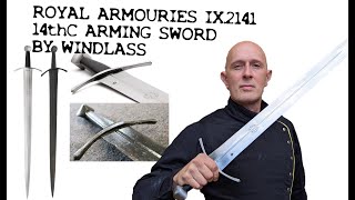 Royal Armouries Collection from Windlass 14th Century Arming Sword IX2141 [upl. by Romie]