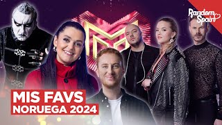 Melodi Grand Prix 2024  ¡Mis favoritos de Noruega para Eurovision [upl. by Waechter]