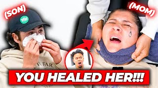 SON CRIES AFTER CHIROPRACTOR HEALS HIS MOM 😭😭 Low Back amp Neck Pain Relief  Dr Tubio [upl. by Erual405]