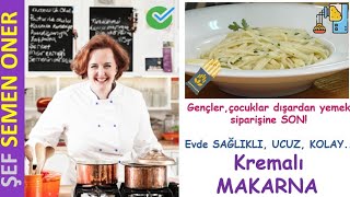 En KOLAY Kremalı MAKARNA Tarifi Masterchefden kremalı makarna nasıl yapılır Pratik Yemek Tarifleri [upl. by Binette]