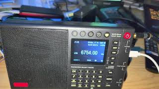 Trenton Military Ontario Canada 6754 kHz USB Shortwave Choyong LC90 on MLA 30 loop antenna [upl. by Evers]