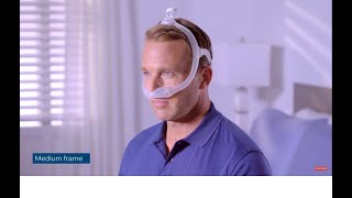 How to size and assemble the Philips DreamWear mask with under nose nasal and gel pillows cushions [upl. by Manard]