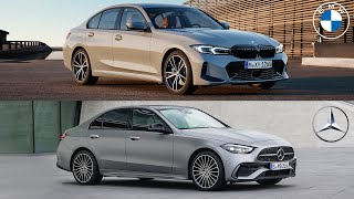 New BMW 3 Series 2022 vs Mercedes CClass 2022  The Most Popular Sedans Comparison [upl. by Kris808]