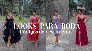 ¿Cómo vestir para una BODA GUÍA COMPLETA Códigos de vestimenta OUTFITS y ejemplos ft JJs House [upl. by Boote]