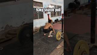 93kg snatch pull motivation ytstudio weightlifting subscribe fitness diwalispecial shortsgym [upl. by Ahseret657]