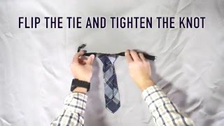 How to Tie a PreTied Childrens Necktie [upl. by Ayram]