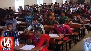 Intermediate Final Examination Starts In Telangana  V6 News [upl. by Nniuq]