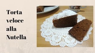 Torta veloce alla Nutella [upl. by Nylarahs]