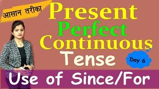 Present Perfect Continuous Tense with Examples in Hindi 2019  English Learning Series Day 6 [upl. by Hannis]