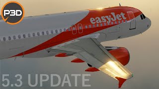 P3Dv5  First flight with 53 Update Prague  Amsterdam [upl. by Lounge]