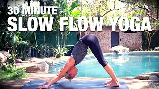 30 Minute Slow Flow Yoga Class  Five Parks Yoga [upl. by Ellemaj]