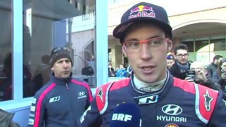 Rallye MonteCarlo Thierry Neuville auf Platz drei  BRFInterview [upl. by Ulani]