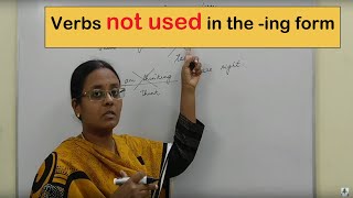 ENGLISH Stative verbs  Verbs not used in ING Form  NonContinuous Verbs  English with Vennila [upl. by Madaih]