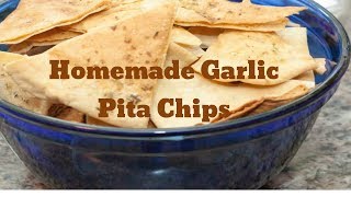 Garlic Pita Chips Recipe  the best ever made on youtube [upl. by Seta]