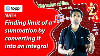 Finding limit of a summation by converting it into an integral  Definite Integrals [upl. by Narmi]