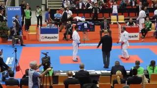 Rafael Aghayev vs Dastonbek Otabolaev World Karate Championship 2016 HD Linz [upl. by Rudolf]