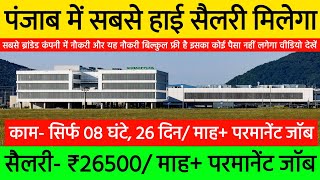 High salary job in Chandigarh 2024  Chandigarh Job vacancy 2024 [upl. by Shevlo]