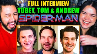 TOBEY TOM amp ANDREW  FULL INTERVIEW  SpiderMan No Way Home [upl. by Lynnworth]